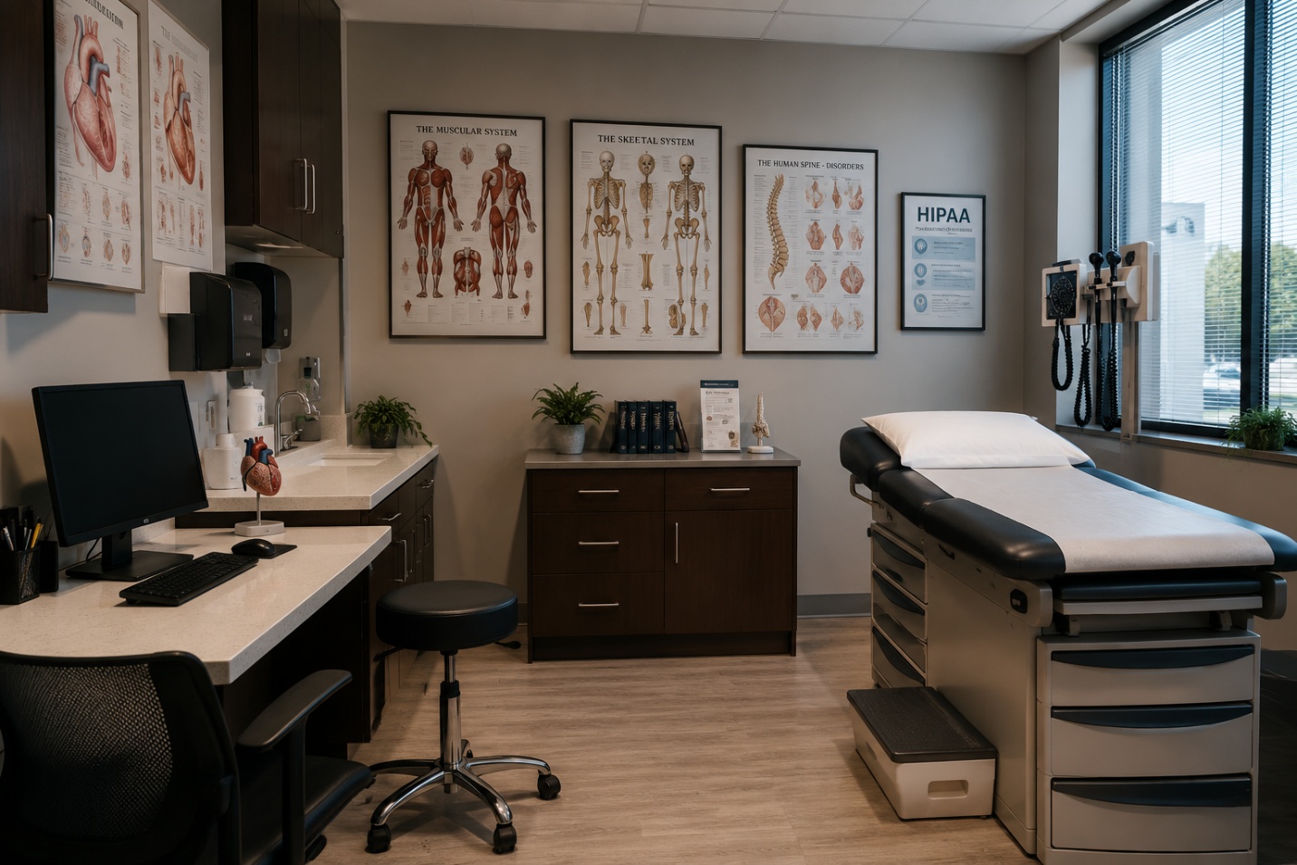Emergency healthcare examination room